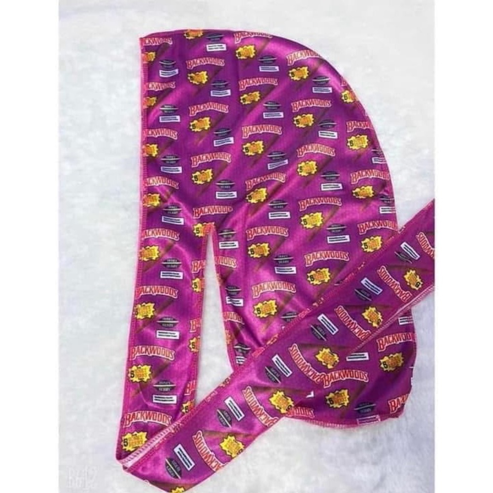 Vibrant Pink Patterned Durag
